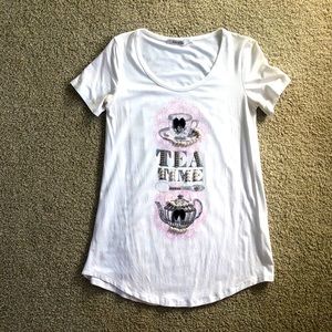 Northland Italy Tea Time Pearl Graphic Tunic Tee Viscose Slim Fit - Size S